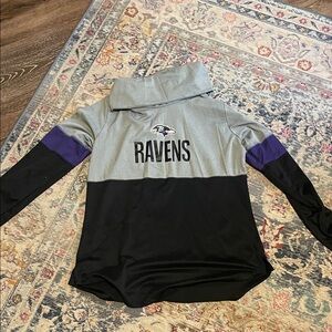 Nike NFL Baltimore Ravens Gray and Black Turtleneck with Purple Accents